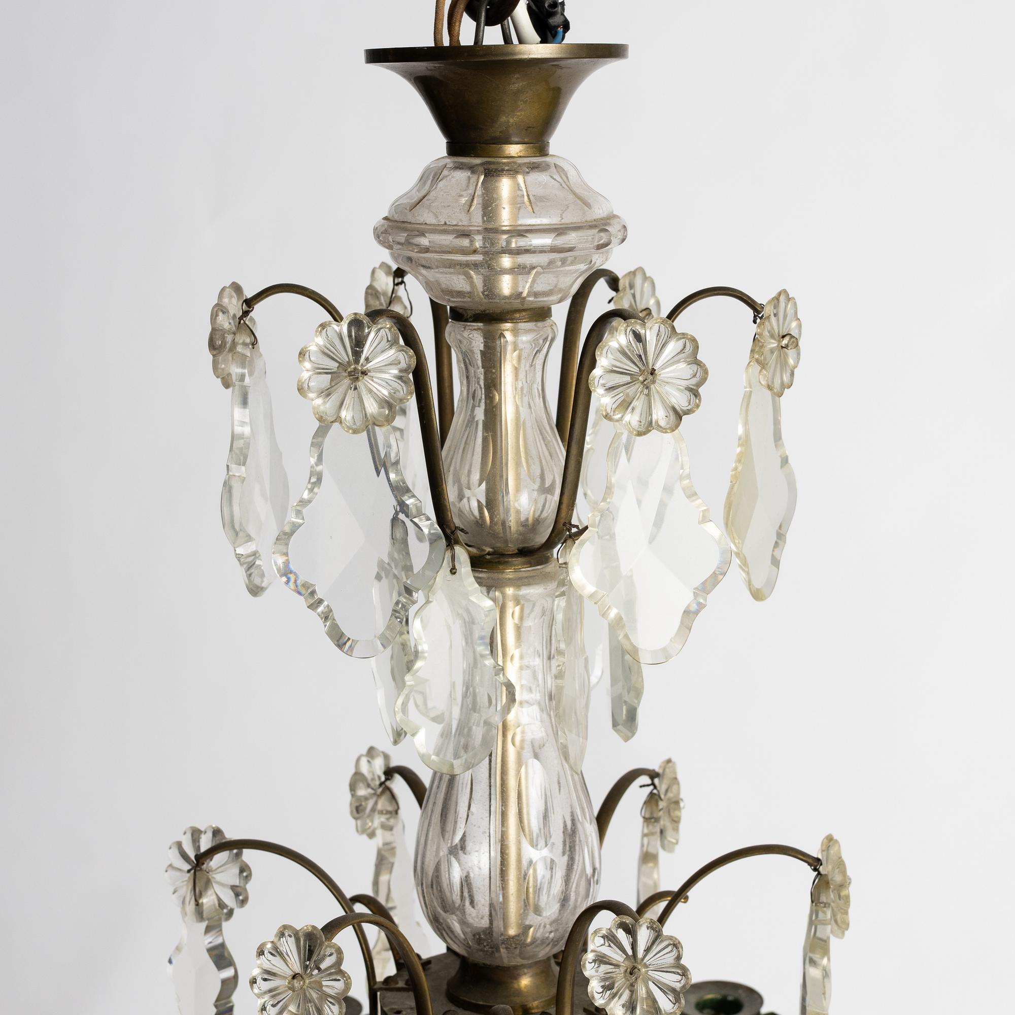 Chandelier, Rococo style, early 20th century.