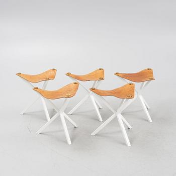 Per Söderberg, stools, 5 pcs, "No Early Birds", 21st century.