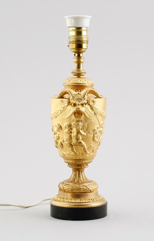 BORDSLAMPA, empirestil, 1800-/1900-tal.