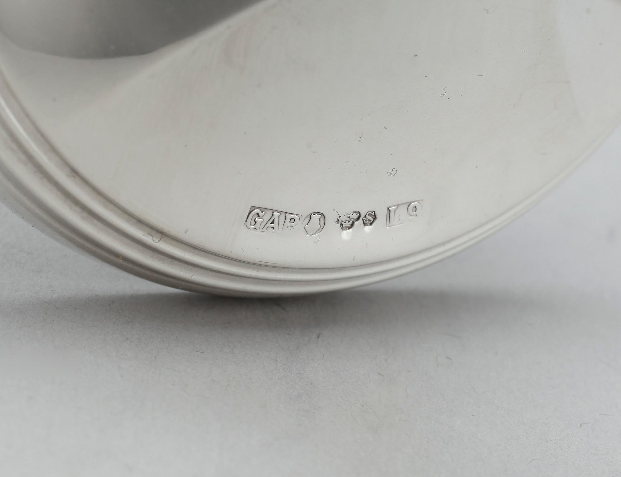 LJUSSTAKAR, ett par, silver, GAB, Stockholm 1961.