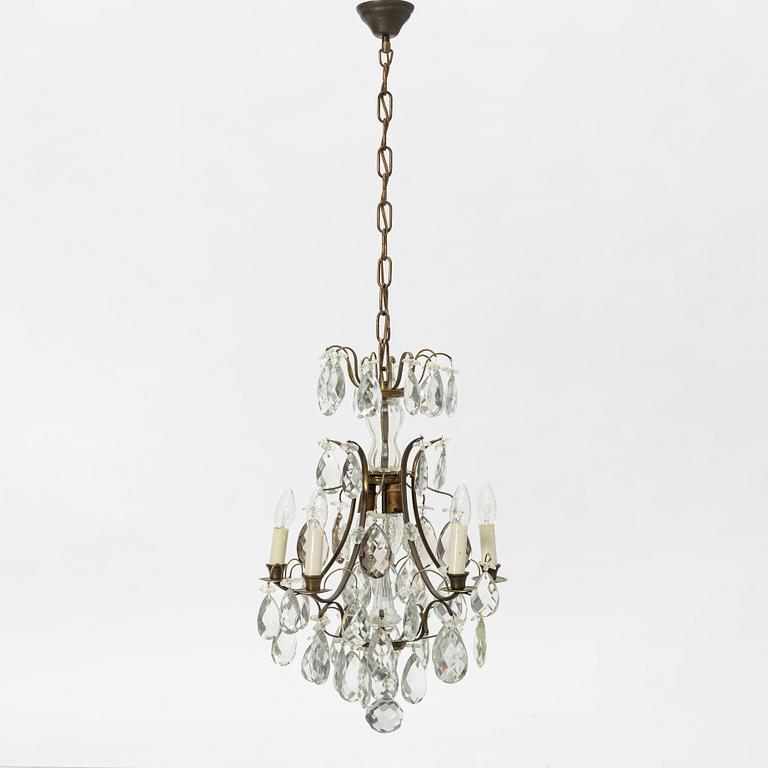 A Rococo style chandelier, first half of the 20th Century.