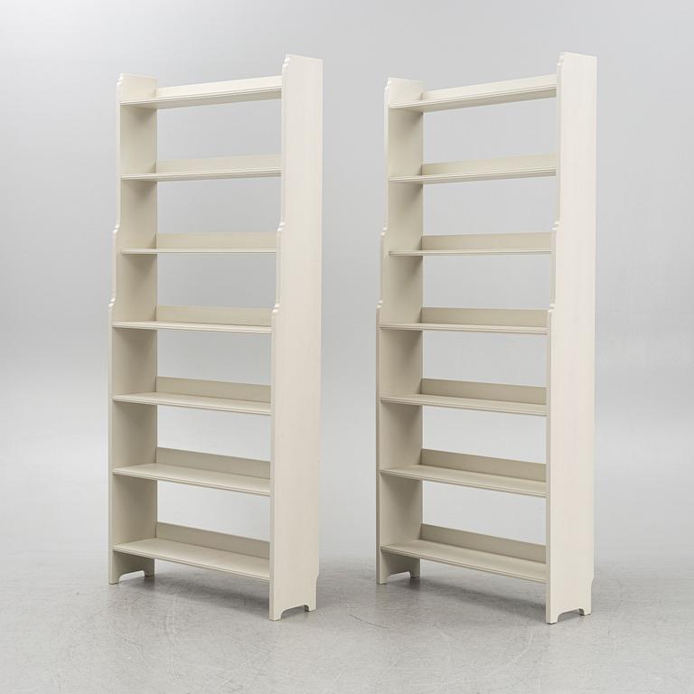 Bookshelves, a pair of 'Ekolsund' bookcases, IKEA.