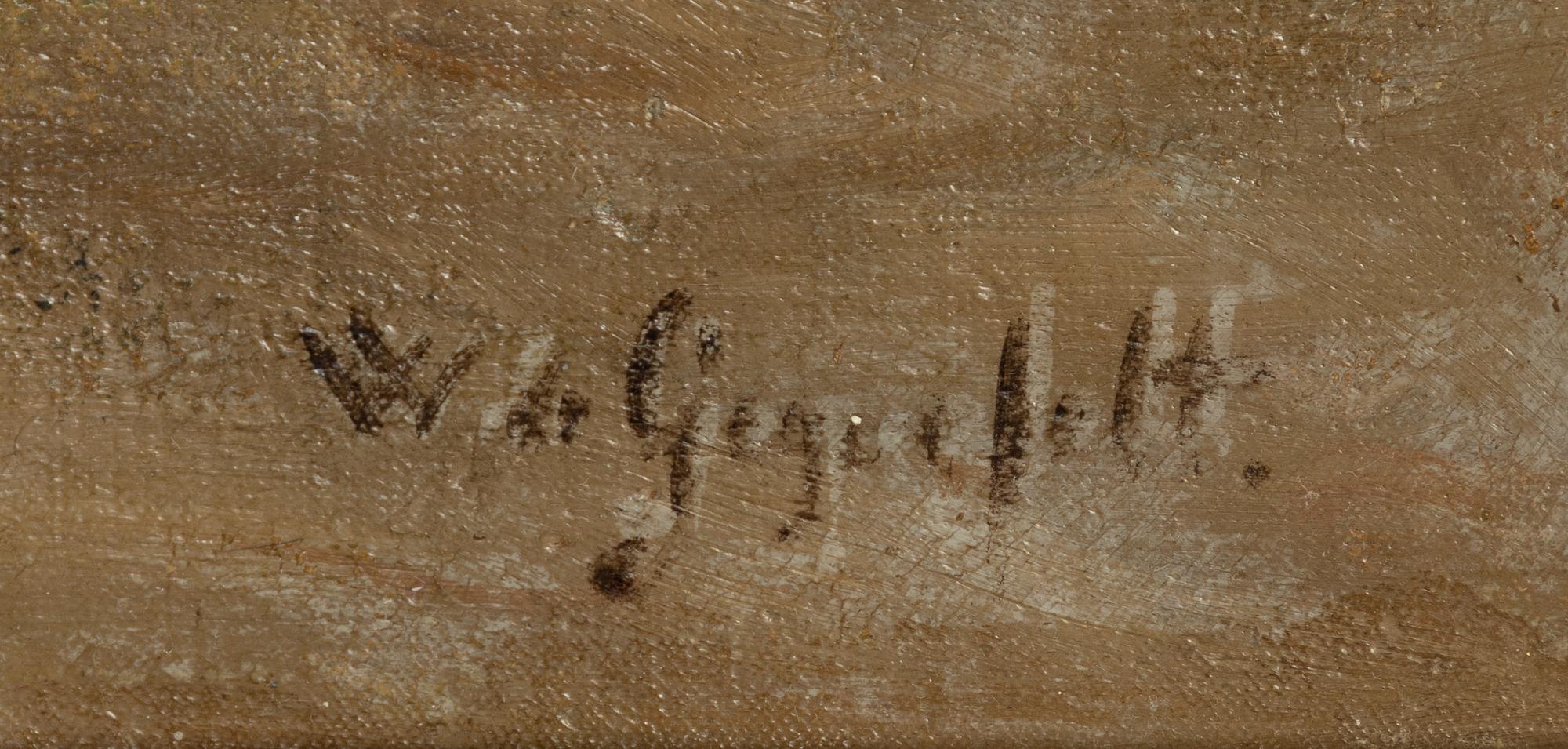 Wilhelm von Gegerfelt, Fiskeläge med kvinnor som rensar nät.