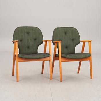 KARMSTOLAR, 1 par, 1960-tal.
