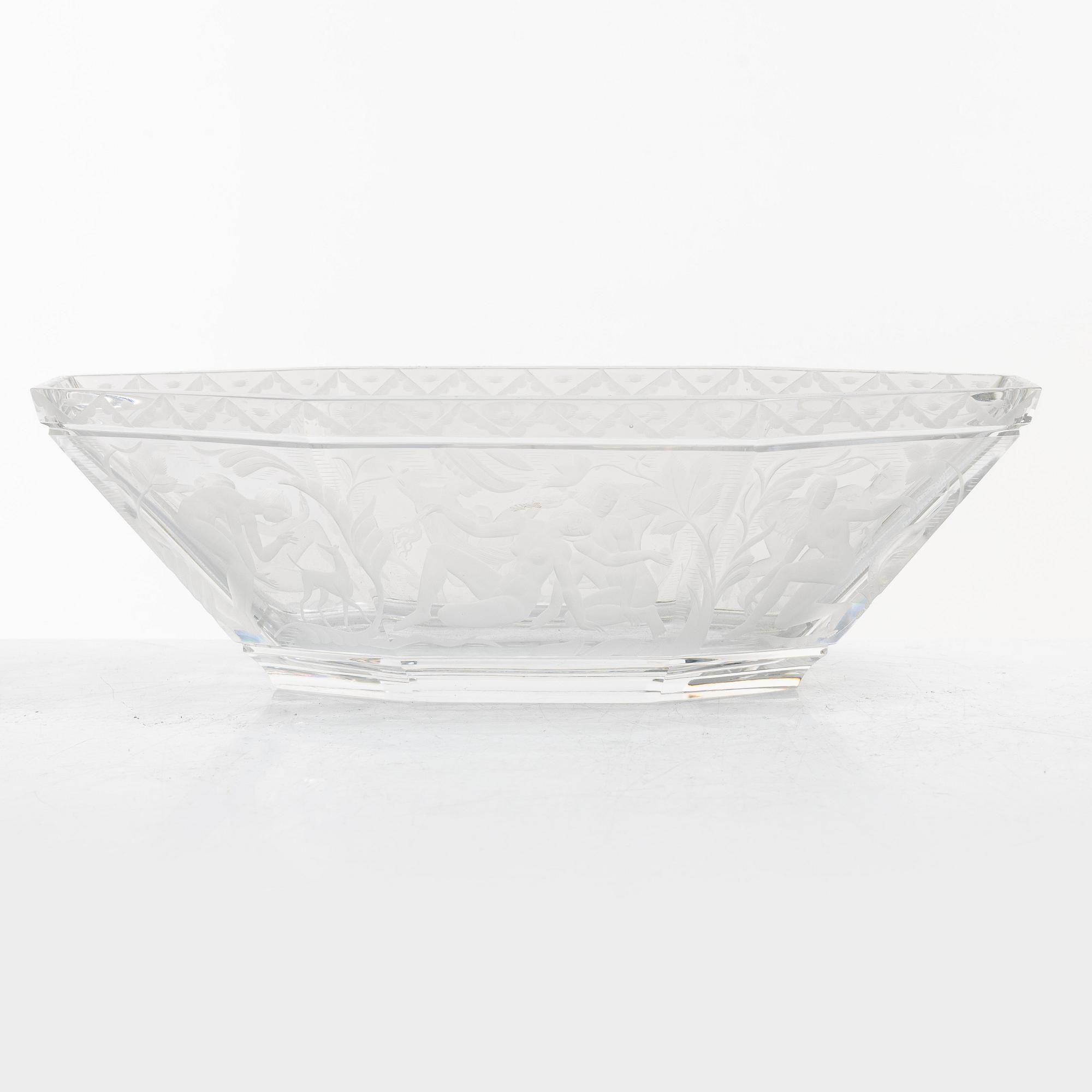 Simon Gate, a 'Paradis' bowl, Orrefors.