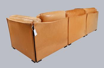 SOFFA OCH FÅTÖLJ, 2 del, "Duc", Mario Bellini, Cassina, Italien.