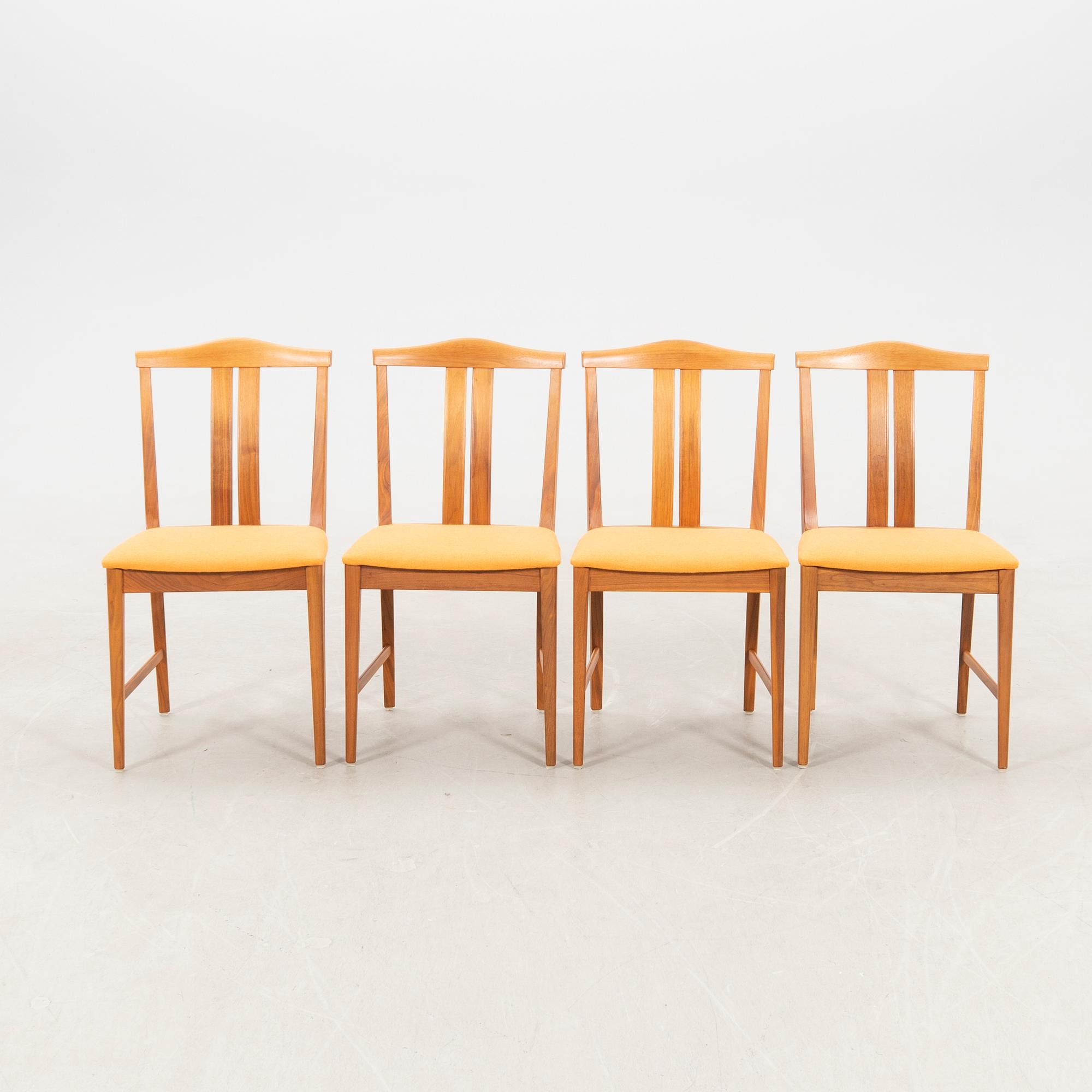 Bertil Fridhagen & Karl Erik Ekselius, table "Sörgården" and chairs 4 pcs, 1950s/1960s.