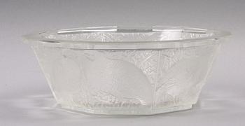 SKÅL, glas, Lalique, Frankrike. Sign.