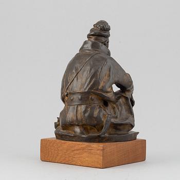 Christian Eriksso, sculpture bronze, signed Chr. Eriksson and dated Kiirunavaara 1909.