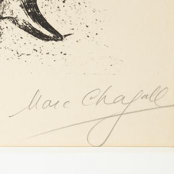 Marc Chagall, lithograph. Signed and numbered 6/40.