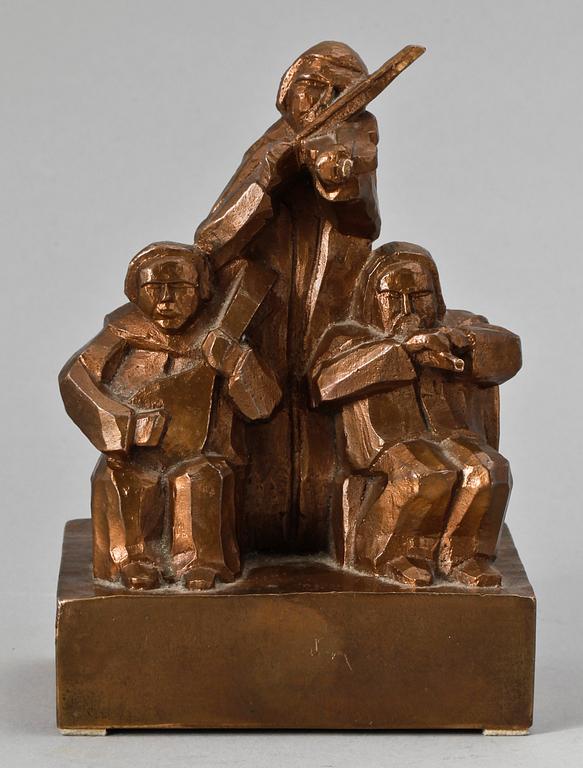 GEORG BOLIN, skulptur, brons. Sign.