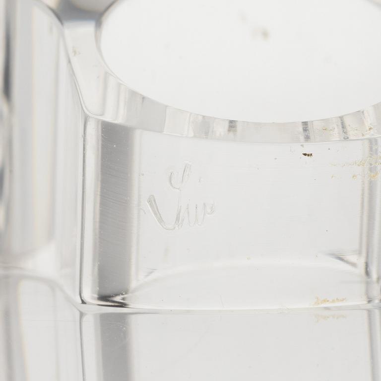 Siv Lagerström, three acrylic rings, 1970s.