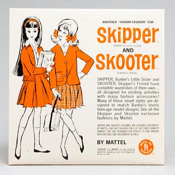 two MIB/MOC Barbie & Midge, Skipper & Skooter outfits, 'Ship ahoy' & 'Aboard ship' Mattel 1963.