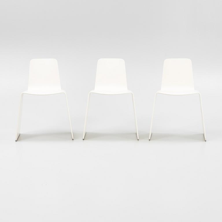 A set of three 'Nxt' chairs by Peter Karpf for Swedese 1982.