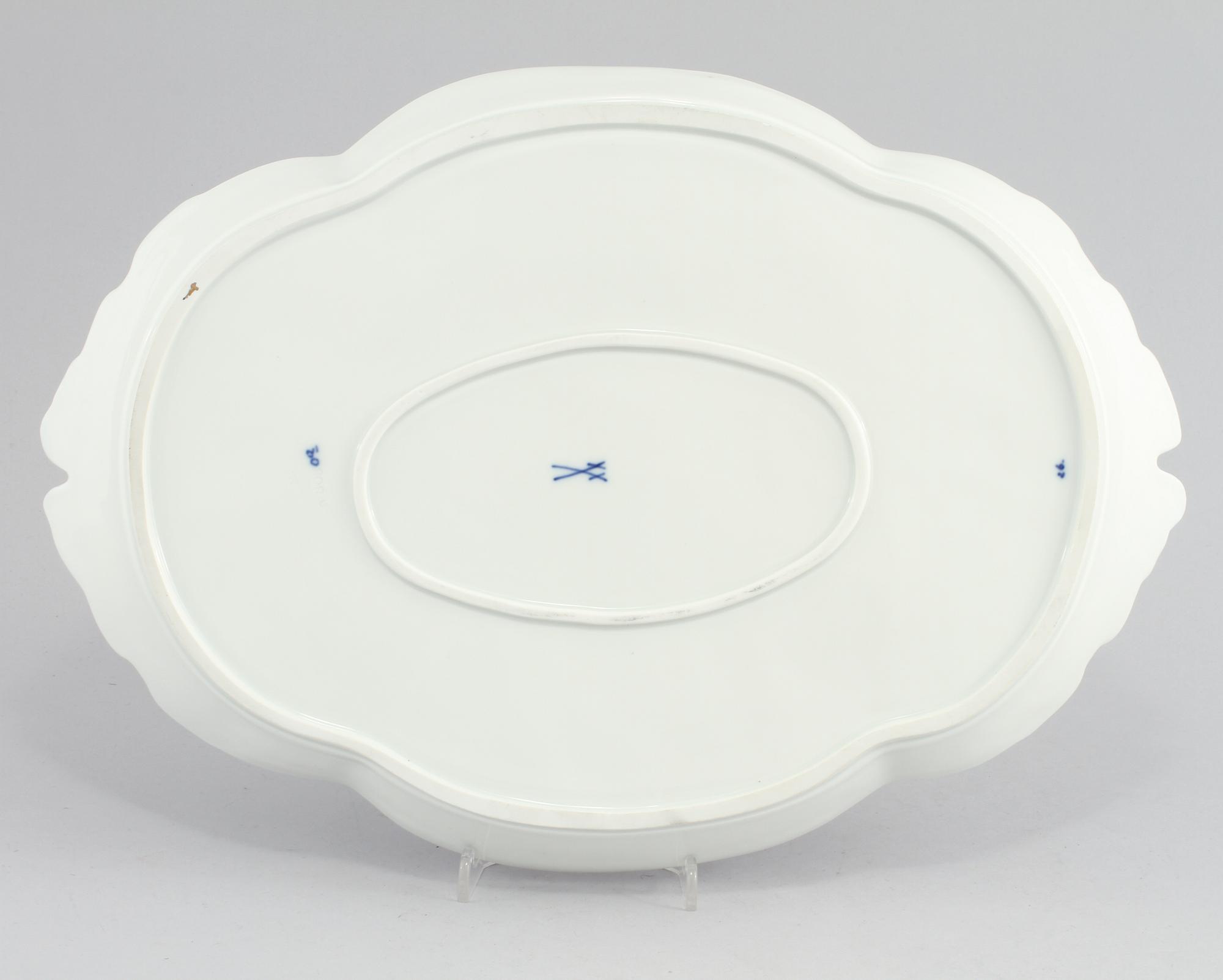 STEKFAT, porslin, Meissen, Tyskland, 1900-tal.