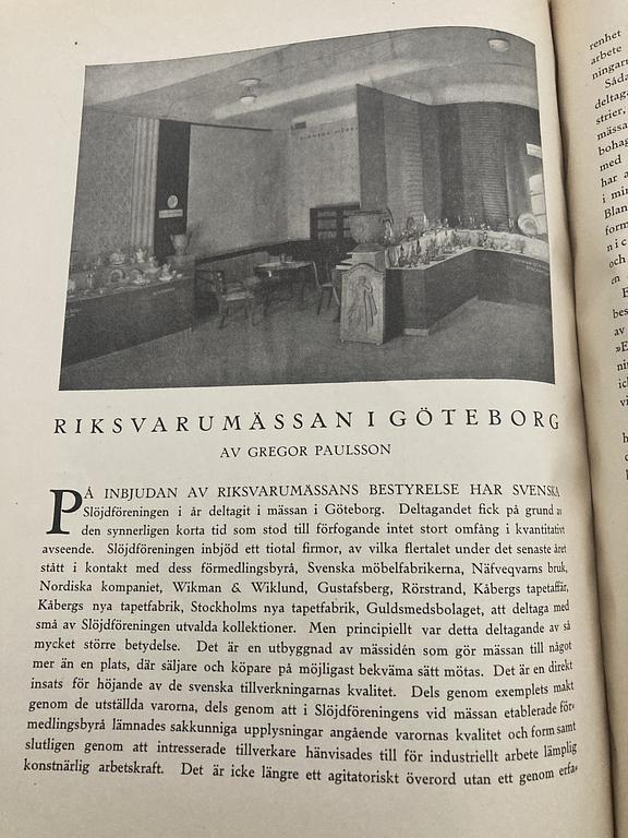 Carl Malmsten, karmstolar, ett par, Swedish Grace, Svenska Möbelfabrikerna Bodafors, 1920-tal.