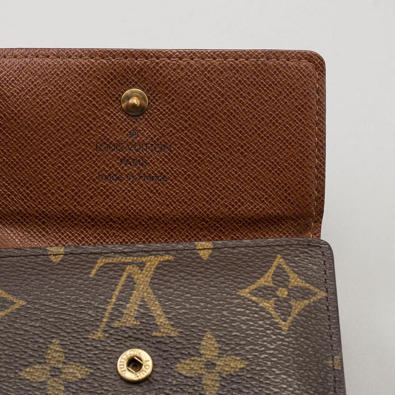 a LOUIS VUITTON wallet.