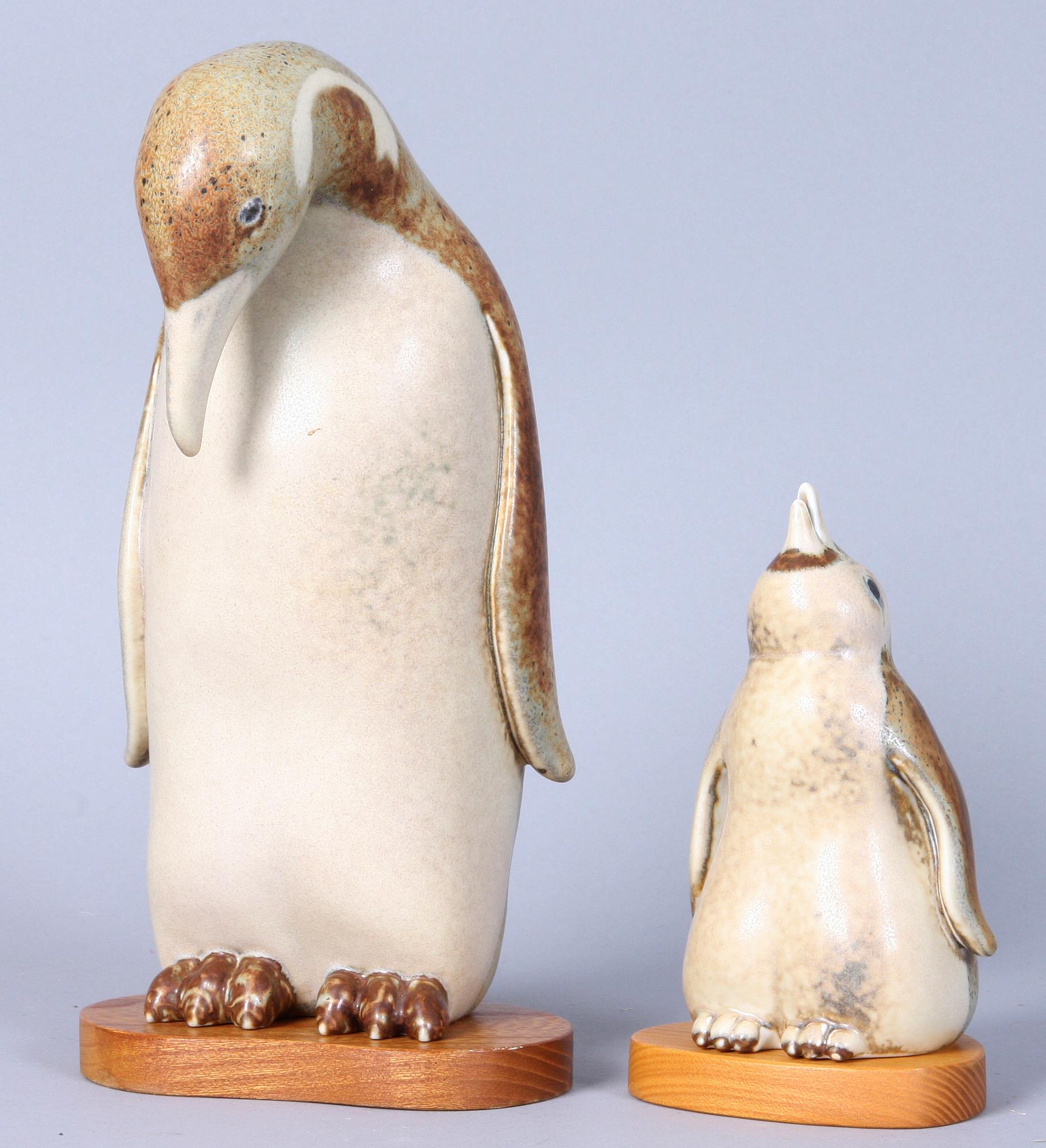FIGURINER, 2 st, stengods, Gunnar Nylund, Rörstrand.