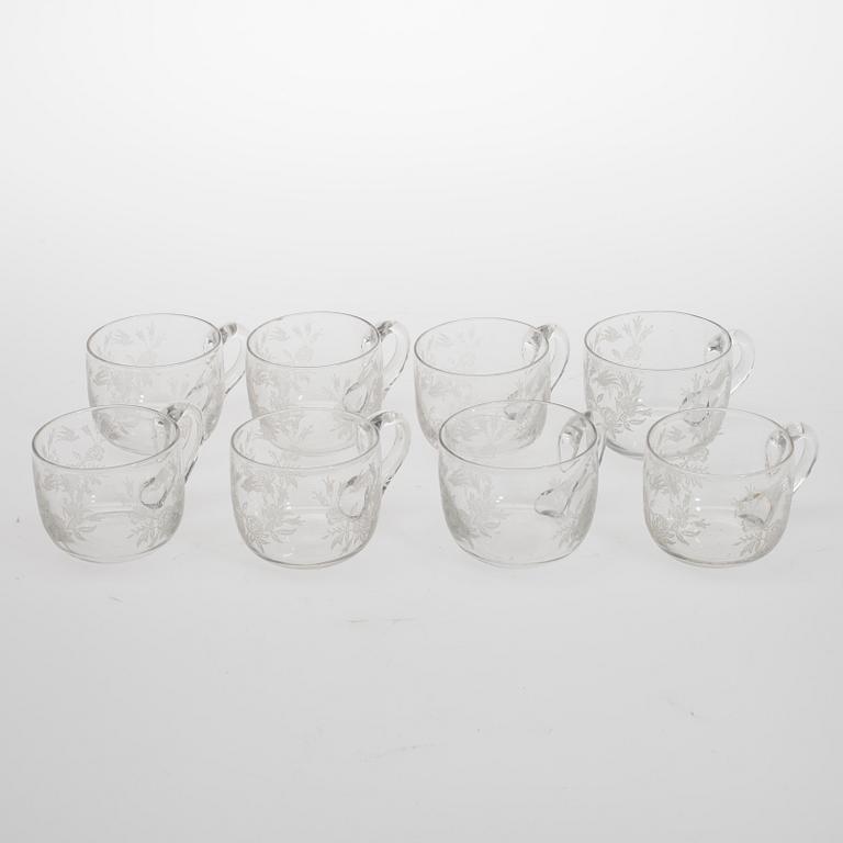 PUNSCHMUGGAR, 8 st, glas, 1900-talets början.