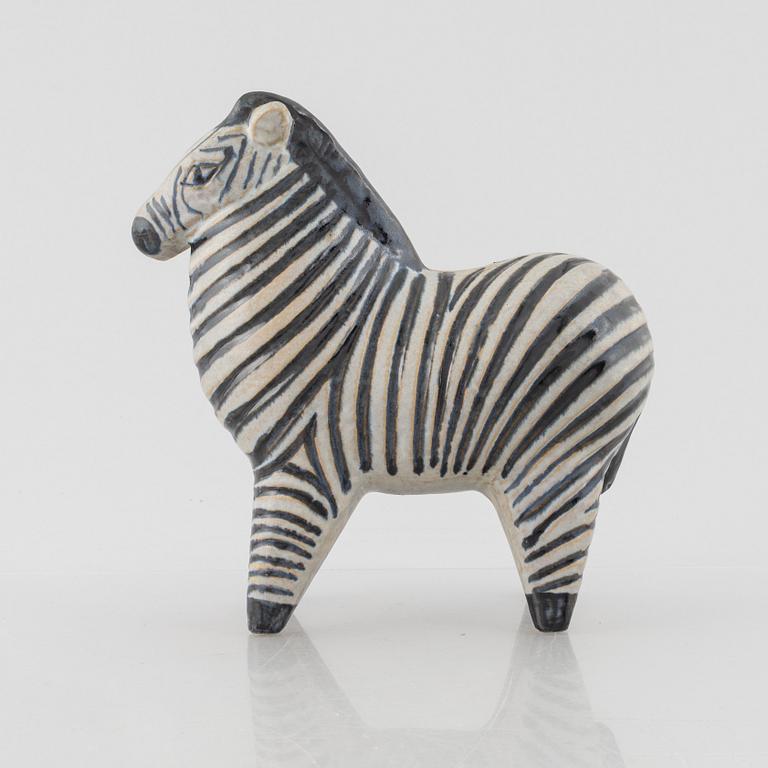 Lisa Larson, figurin, stengods, "Zebra", ur serien "Stora Zoo", Gustavsberg.