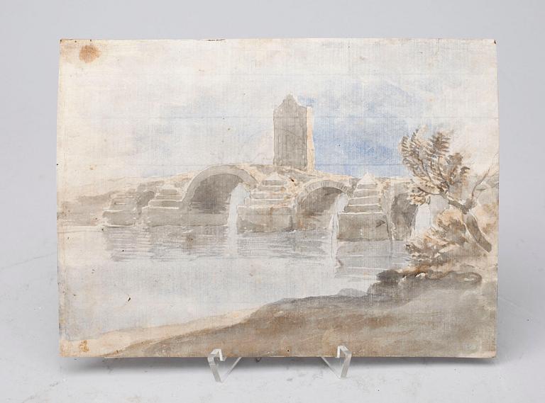 OKÄND KONSTNÄR, blandteknik med täckvitt, 1600-tal.