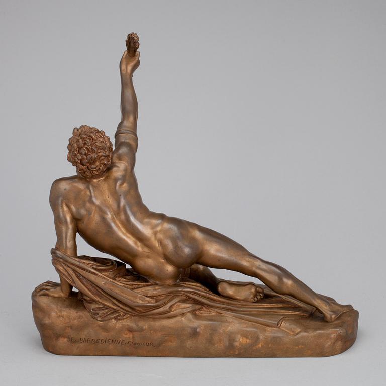 JEAN-PIERRE CORTOT, efter, brons, gjutare F. Barbedienne, 1800-talets slut.