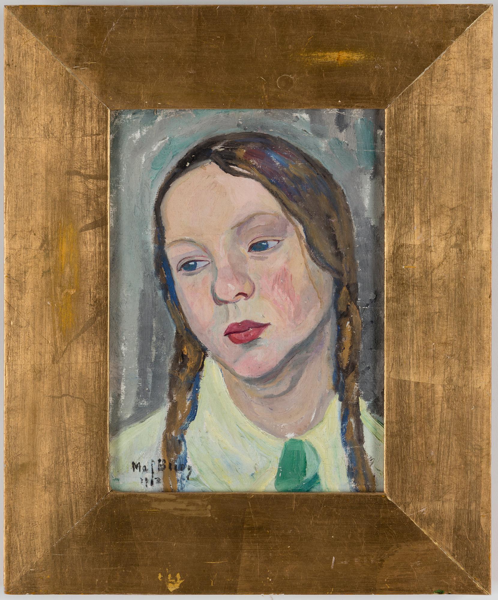 MAJ BRING, oil on canvas, signed and dated 1913.