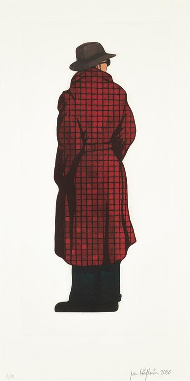 Jan Håfström, etching in colours, 2020, signed 2/50.