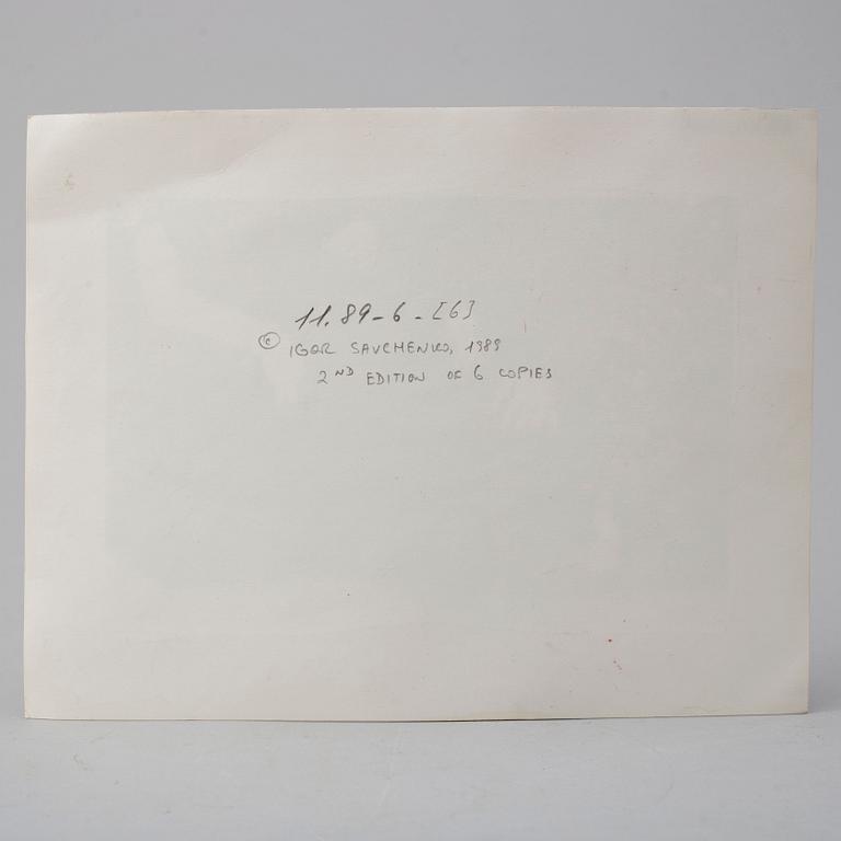 IGOR SAVCHENKO, photograph, signed and dated '89 in ink.
