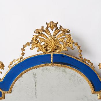 Spegel, tillskriven Burchard Precht ca 1720, Barock.