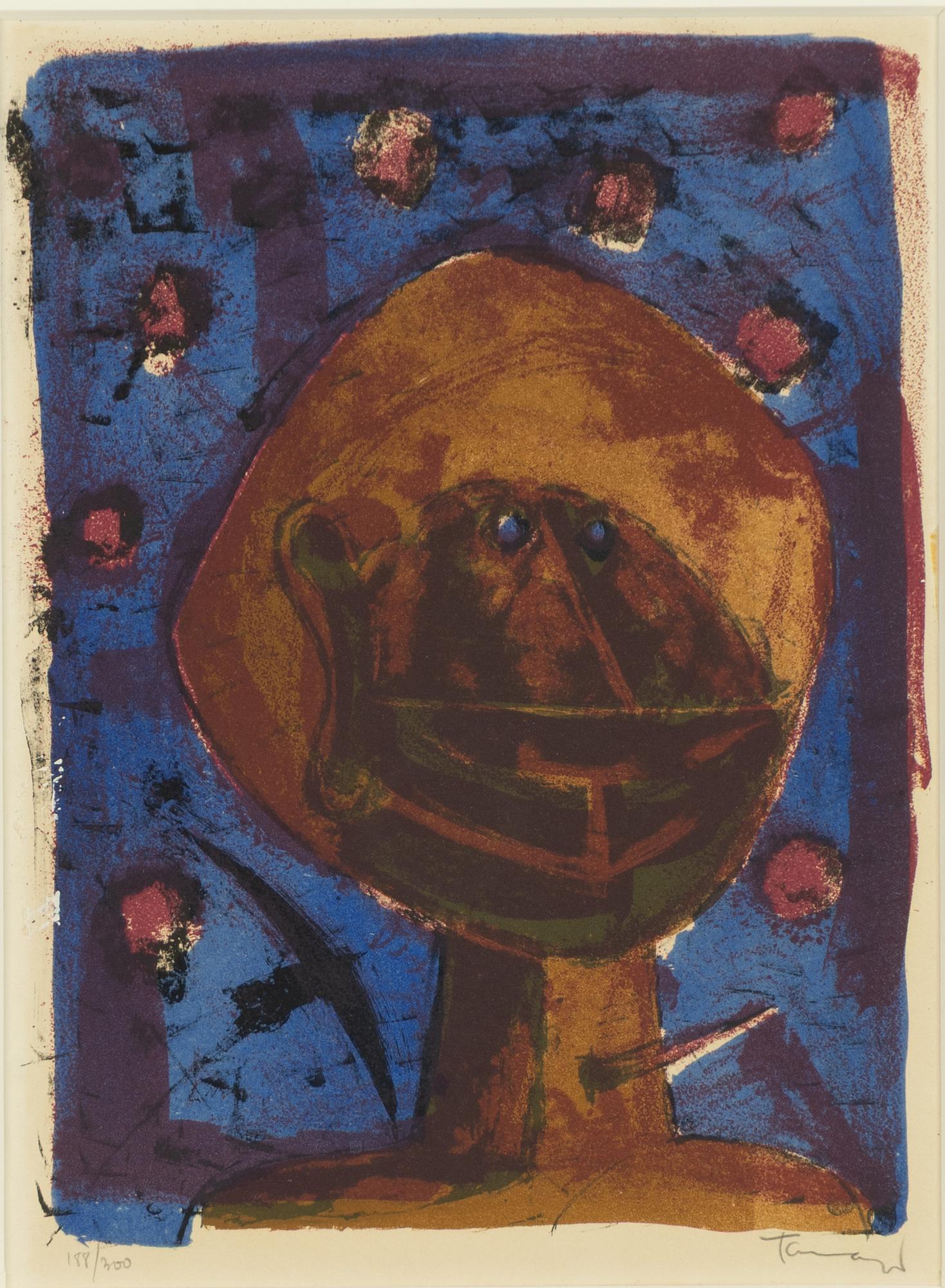 Rufino Tamayo, "Cabeza con pájaros".