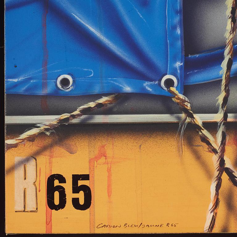 Peter Klasen, "Camion Bleu/Jaune R65".