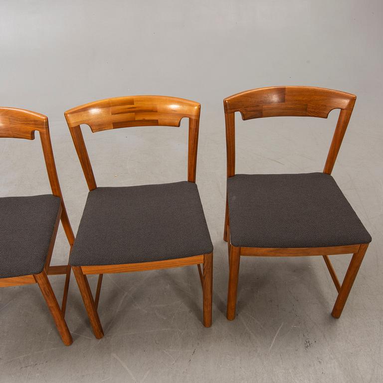 Chairs, 4 pcs, probably Denmark, 1960s.