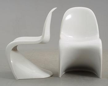 A pair of Verner Panton 'Panton chairs', Herman Miller, USA 1972.