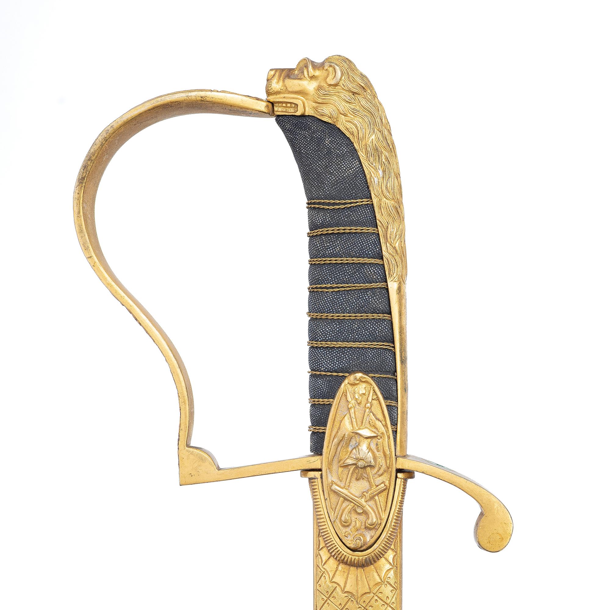 Sabre, Sweden, for an officer, with scabbard.