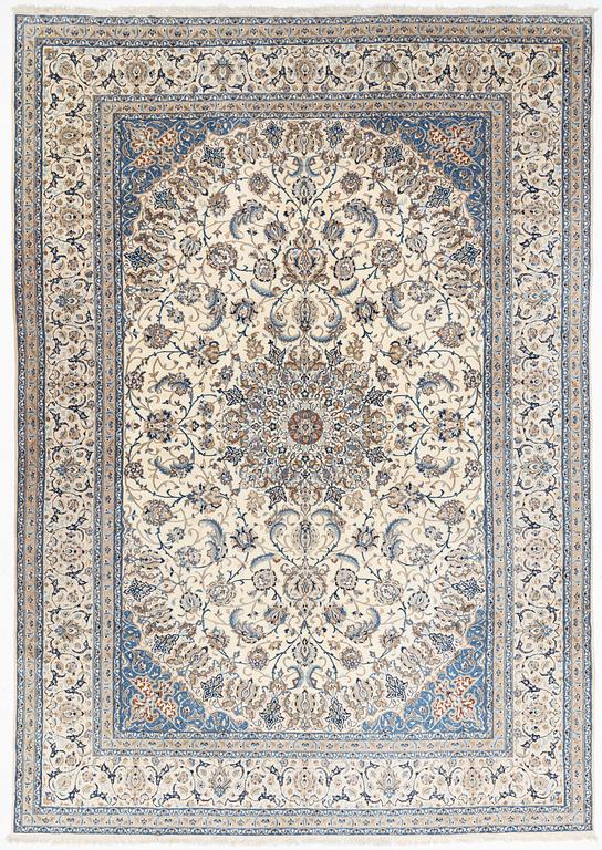 Matta, Nain, part silk, ca 460 x 324 cm.