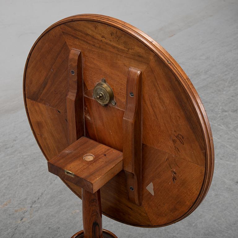 An English inlay table, circa 1900.