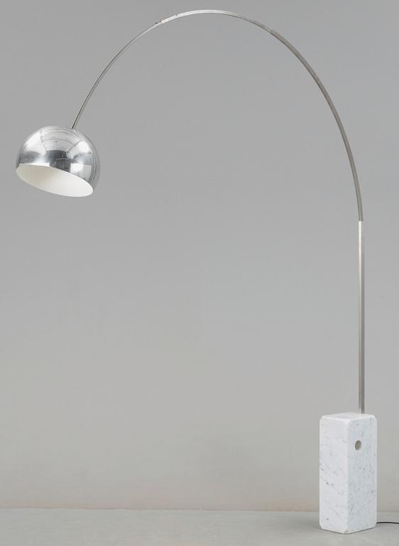 An Achille & Pier Castiglioni floor lamp "Arco", Flos, Italy.