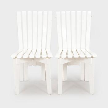 Alvar & Aino Aalto, trädgårdsgrupp, 5 delar, "Aurinko"-serien, O.Y. Huonekalu- ja Rakennustyötehdas A.B. 1957.