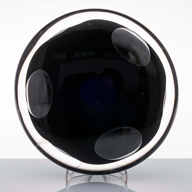 TIMO SARPANEVA, a glass sculpture, signed Timo Sarpaneva, Iittala -84 C.