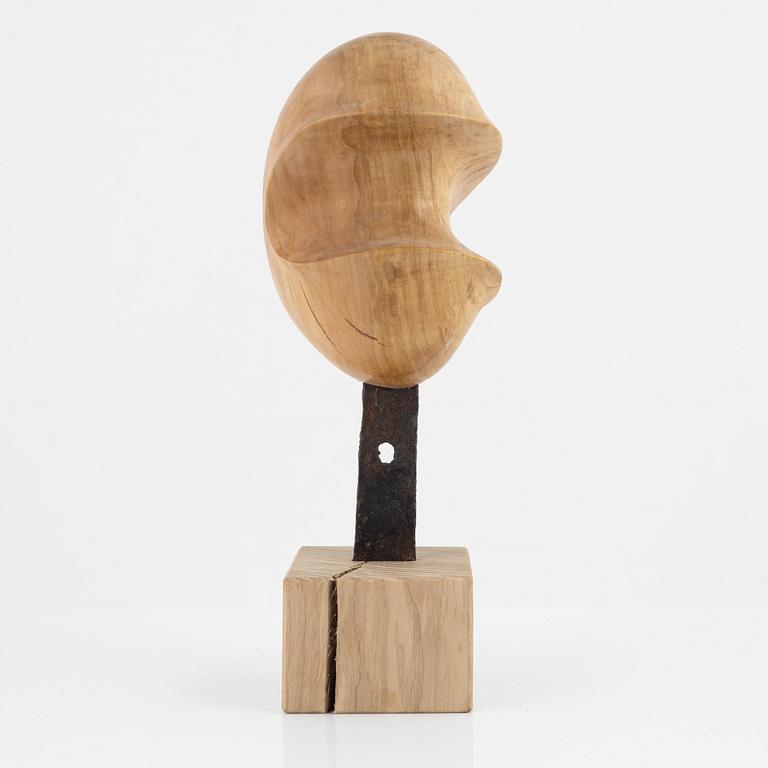Magnus Ek, an ash wood and iron sculpture for Oaxen Krog.