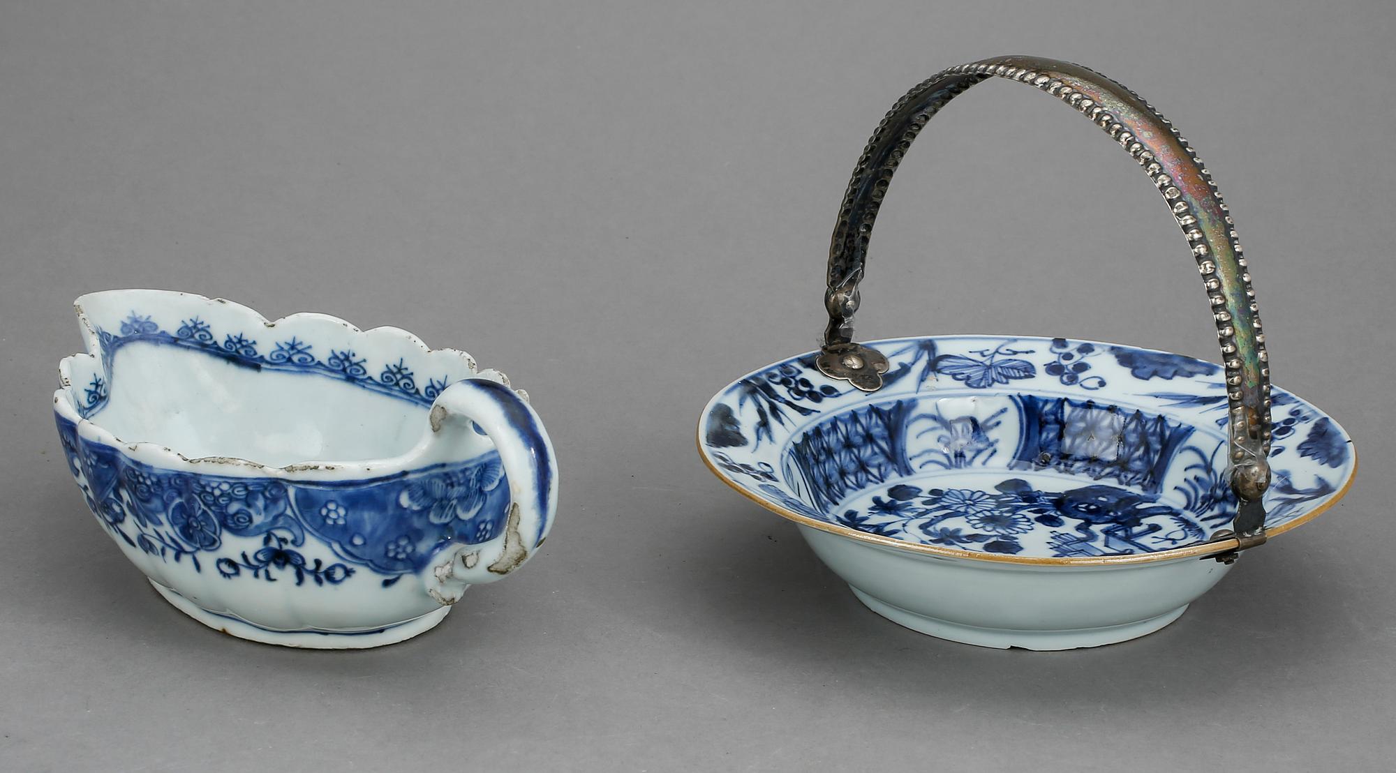 SÅSSNIPA och FAT, porslin, Kina, Qingdynastin, 1700-tal.