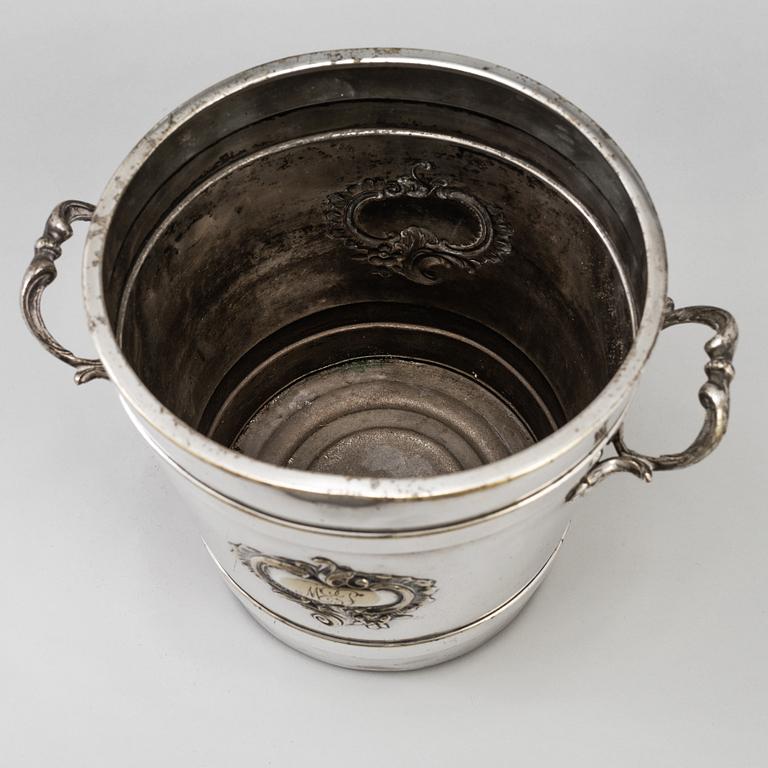 A silver plated wine cooler by WMF early 20th century.