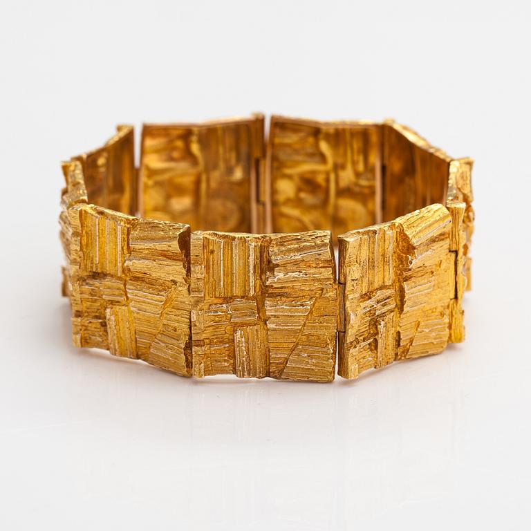 Björn Weckström, Armband "Suma", 14K guld. Lapponia 1971.