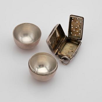 Parti, silver, 11 delar, bl.a. Elon Arenhill, Stockholm, 1960.