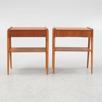 Sängbord, ett par, 1950/60-tal.