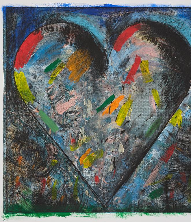 Jim Dine, "Two hearts for the moment".