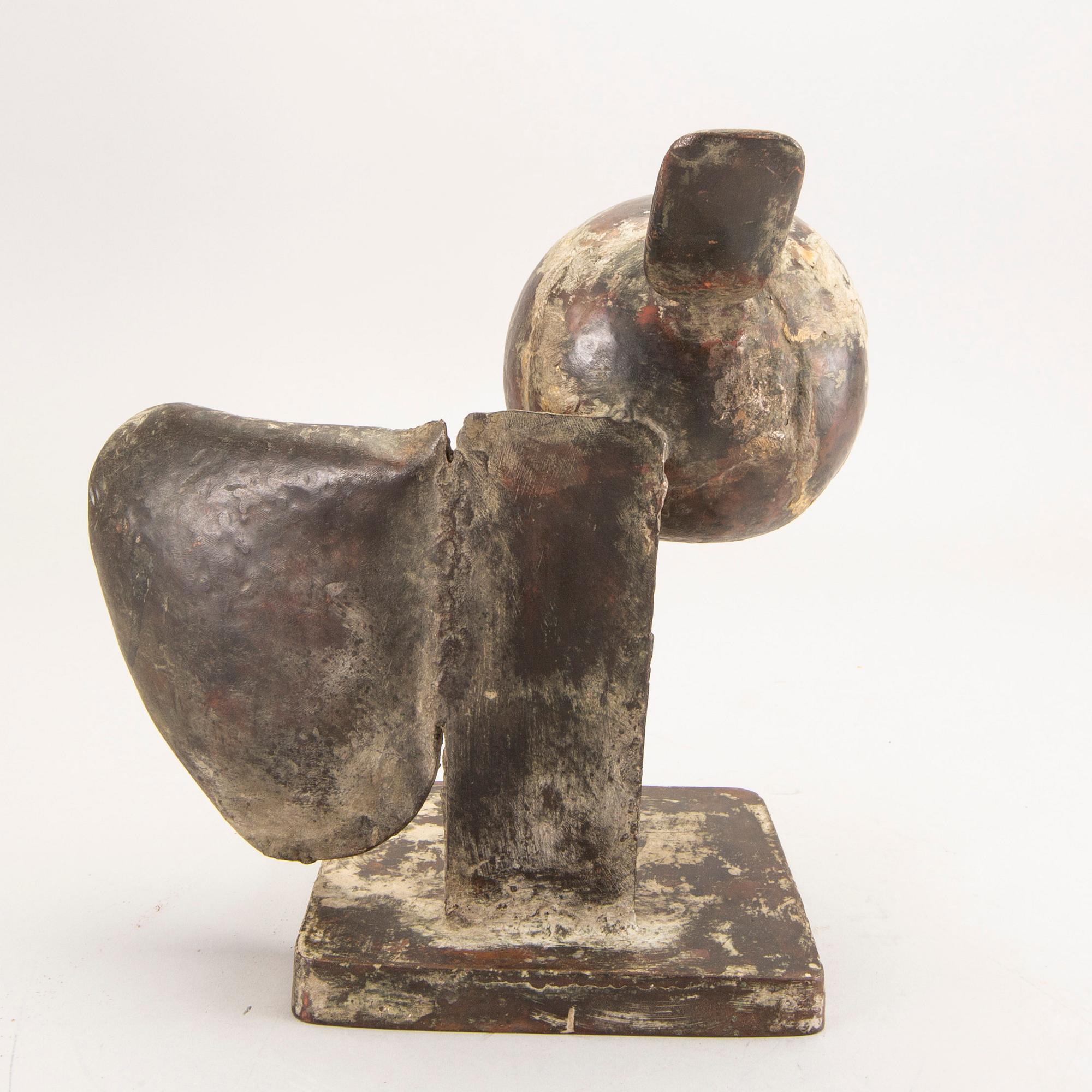 Ingemar Svensson, skulptur, koppar, signerad.