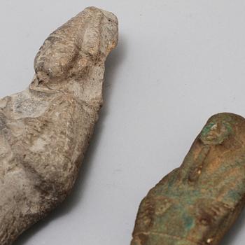 USCHBETI, 2 st, lergods, Egypten.