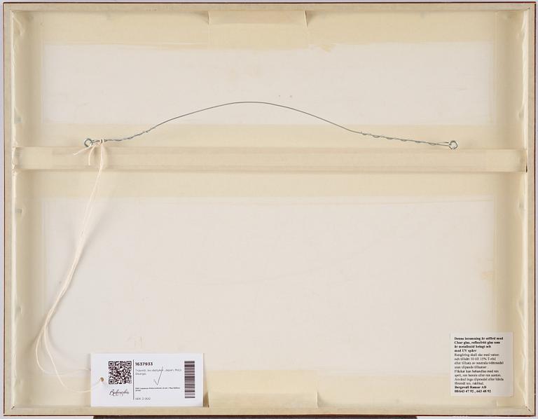 Oidentifierade konstnärer, färgträsnitt, shunga, albumblad, tre diptyker, Japan, 1800-tal.